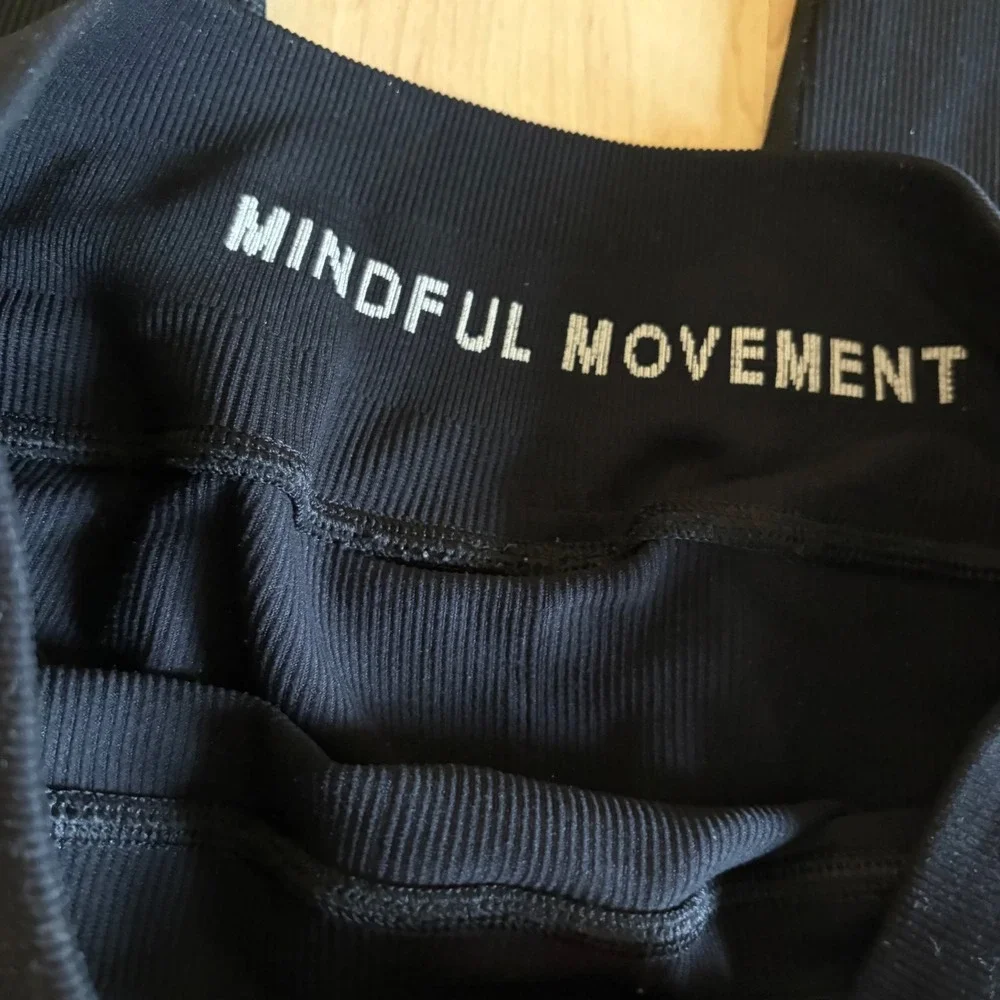 ALO Ribbed‎ High-Waist Blissful Legging black Size Large